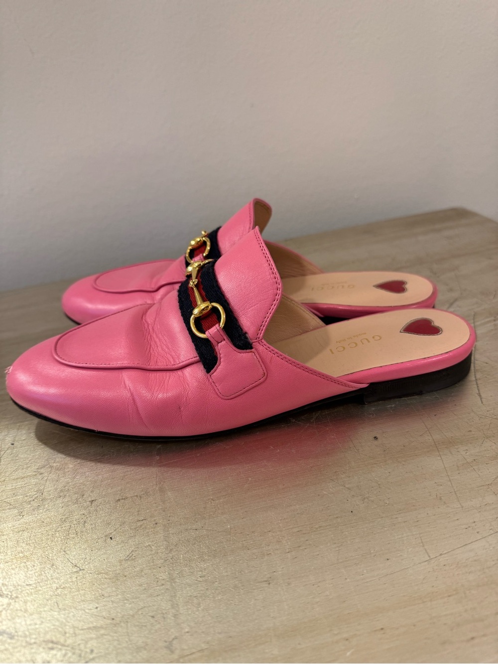 Gucci Princetown Slippers in Pink - Picture 10 of 12